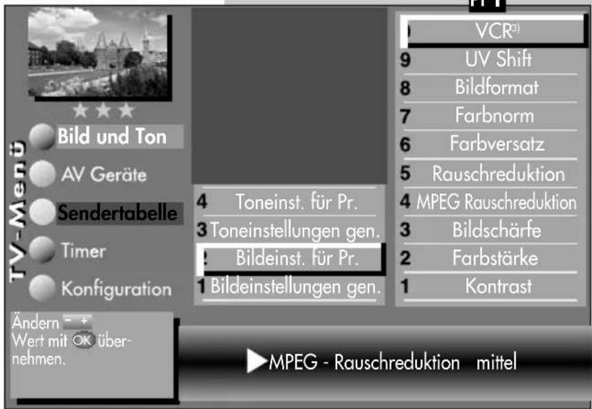 METZ Linus 32 HDTV 100 - Menü aufrufen - 6