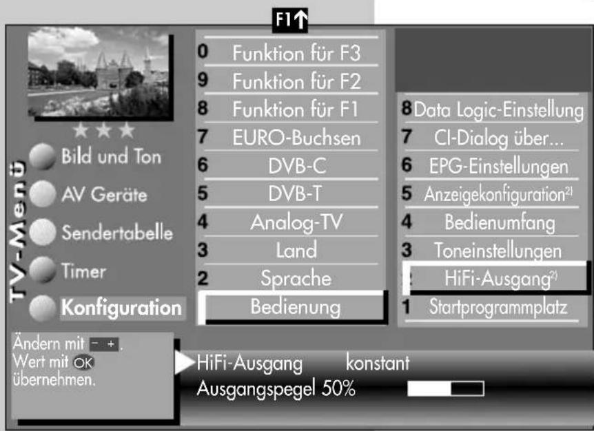METZ Linus 32 HDTV 100 - Ton über HiFi-Verstärker HiFi-Ausgang - 5
