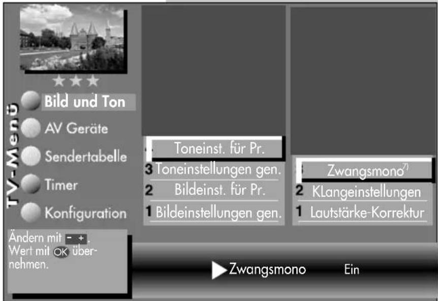 METZ Linus 32 HDTV 100 - Zwangsmono einstellen : - 6