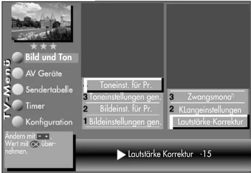 METZ Linus 32 HDTV 100 - Menü aufrufen - 5