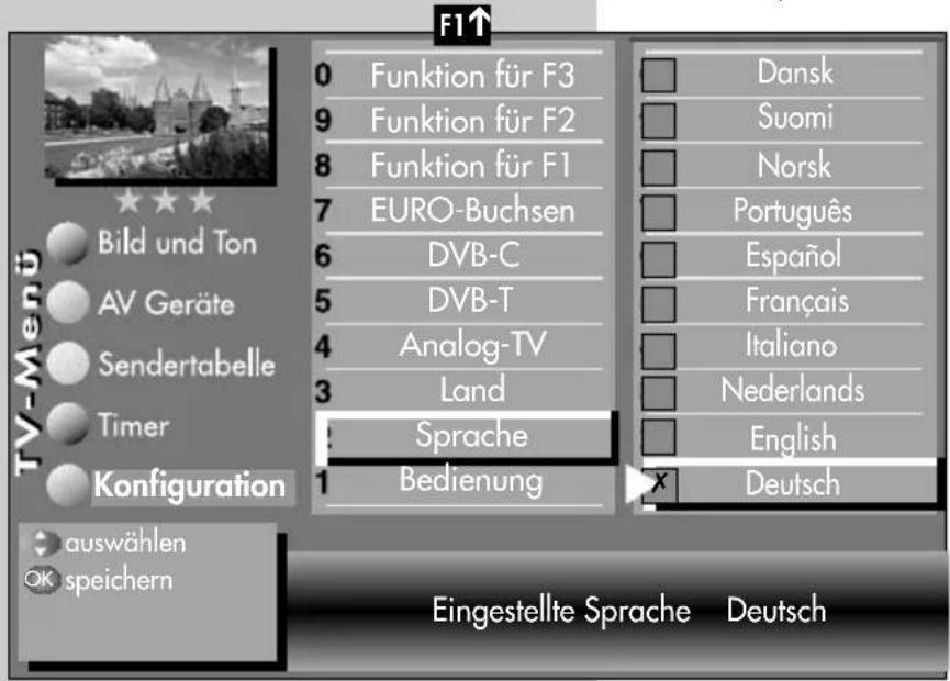 METZ Linus 32 HDTV 100 - Land einstellen - 1