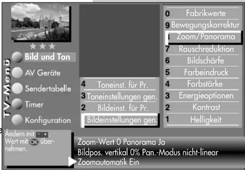 METZ Linus 32 HDTV 100 - Menü aufrufen - 5