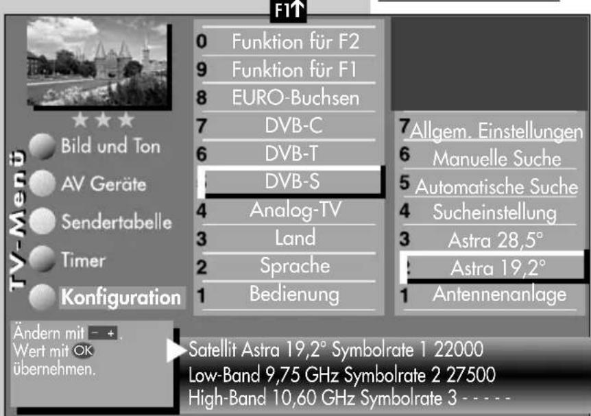METZ Linus 32 HDTV 100 - Satellit einstellen - 1