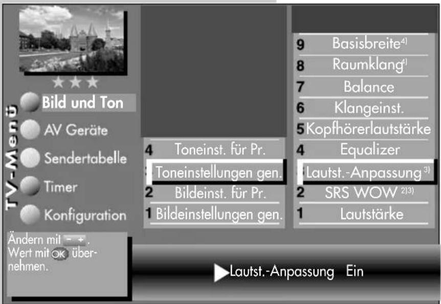 METZ Linus 32 HDTV 100 - Automatische Lautstärke-Anpassung - 1