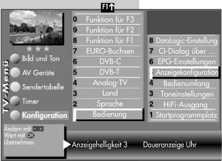 METZ Linus 32 HDTV 100 - Anzeigekonfiguration ^2) einstellen - 1