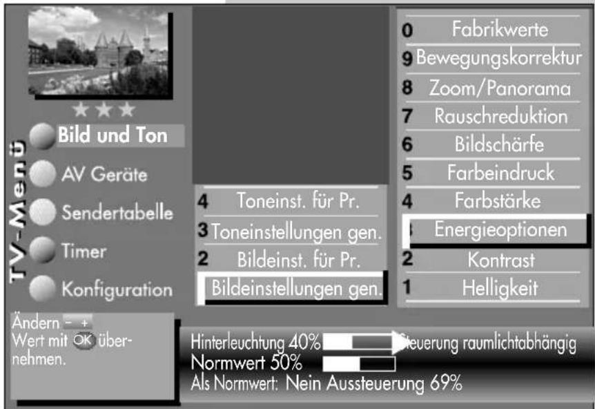 METZ Linus 32 HDTV 100 - Menü aufrufen - 2