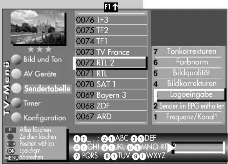METZ Linus 32 HDTV 100 - Sender-Logo einstellen - 1