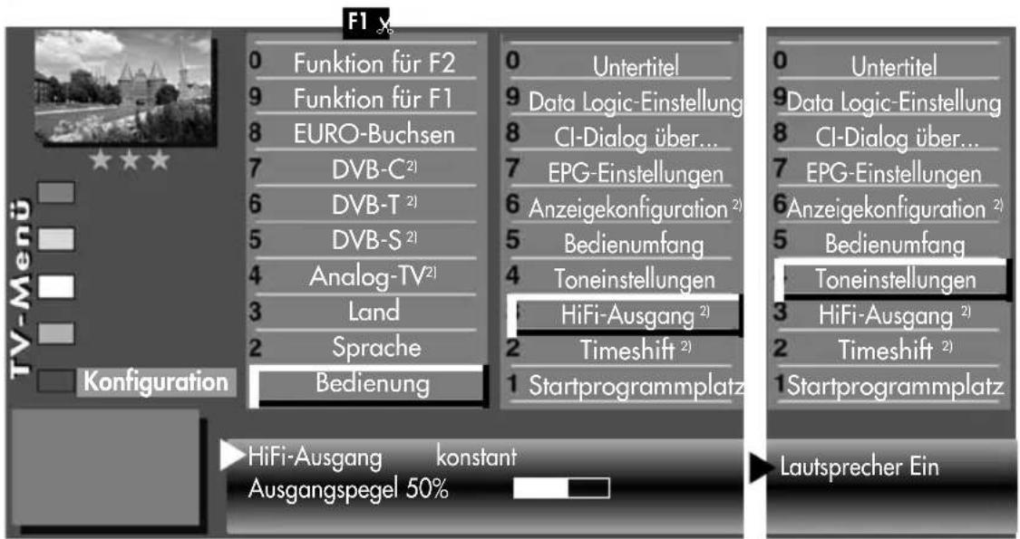 METZ Axio pro - Toneinstellungen, Übersicht - 1