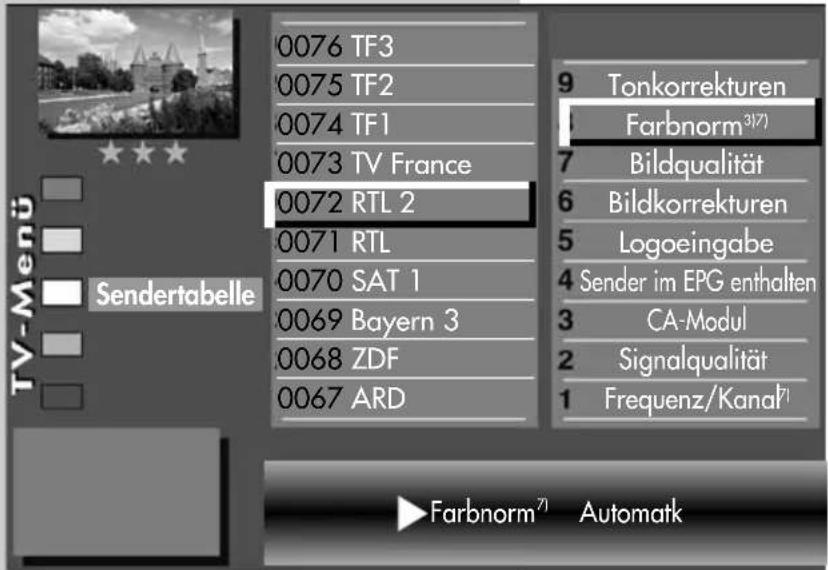 METZ Axio pro - Farbnorm ^3|7) einstellen - 1