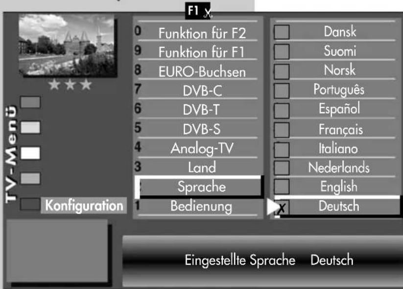 METZ Aurus - Land einstellen - 1