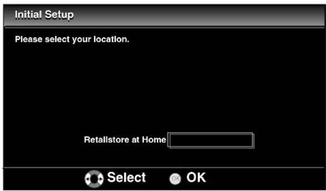FUNAI LT840-M32 - Press ◀/▶ to select the location, then press OK. - 1