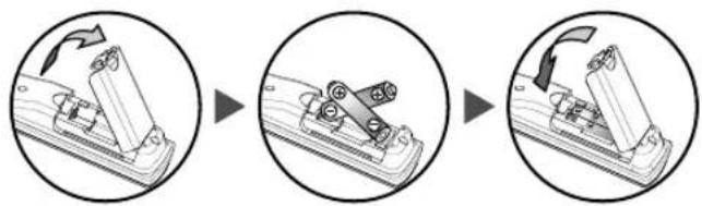 FUNAI LT840-M32 - Installing the Batteries - 1