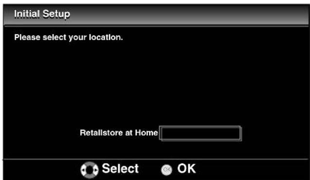 FUNAI LT840-M22 - Press ◀/▶ to select the location, then press OK. - 1
