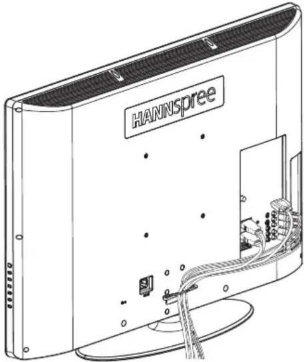 HANNSPREE ST42 - Using the Cable Organizer - 1