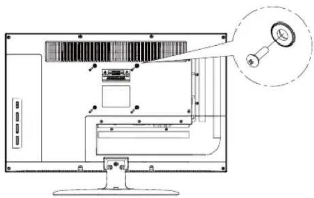 HANNSPREE SL22D - Wandmontageset installieren - 2