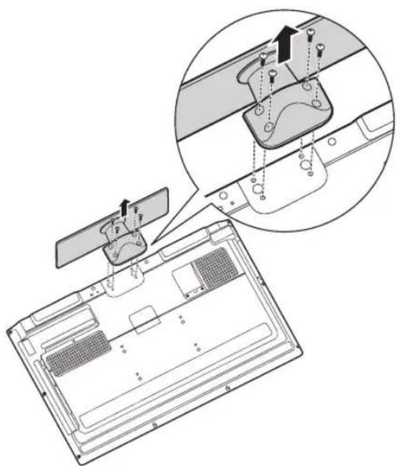 HANNSPREE SE-Series - Standfuß installieren - 4
