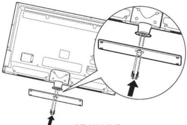 HANNSPREE SE-Series - Standfuß installieren - 3