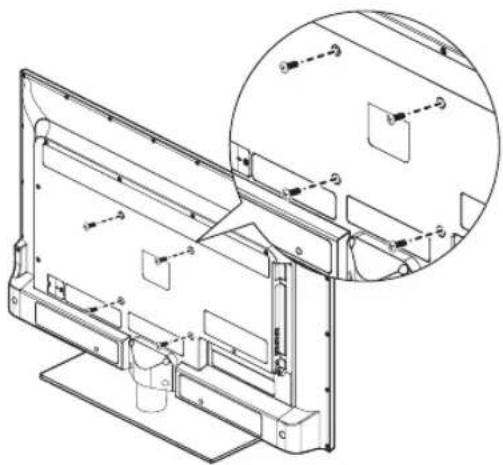 HANNSPREE AD40U - Wandmontageset installieren - 2