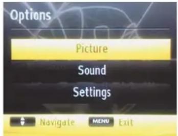 Finlux 47FLSKR170LHCD - Using MENU button in Media Browser Mode - 1