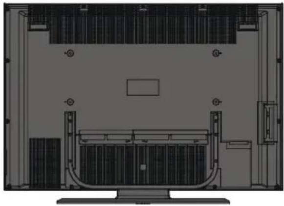 Netzkabel PC-Eingang Subwoofer- Ausgang PC-Audio-Eingang (PC Audio In) Audio-Ausgänge Component- Audioeingänge Component- Videoeingänge HDMI-Eingänge Service-Slecker Scart 1 Scart 2 RF-Eingang S/PDIF-Ausgang CI-Steckplatz Video-Eingang (Video In) Audioeingänge Kopfhörer