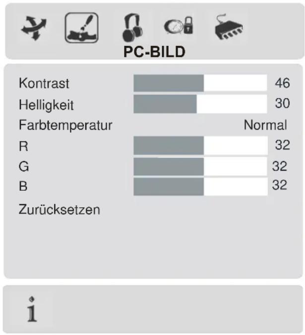 Finlux 37FL745 - PC-Bildmenü - 1