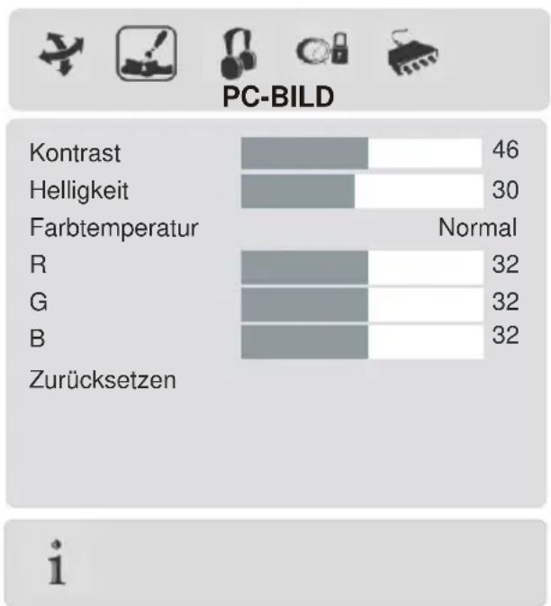 Finlux 32FL745 - PC-Bildmenü - 1