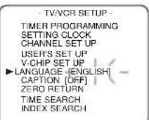 SYLVANIA 6727DC - Select "LANGUAGE" - 1