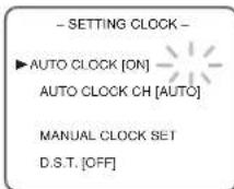 SYLVANIA 6727DC - Set "AUTO CLOCK" to [ON] - 1