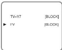 SYLVANIA 6727DC - - When you select [TV-PG], [TV-14] or [TV-MA]: - 1