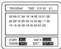 SYLVANIA 6727DC - Press the numeric buttons to enter the desired track numbers. - 1