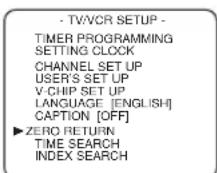 SYLVANIA 6727DC - To activate "ZERO RETURN" mode - 1