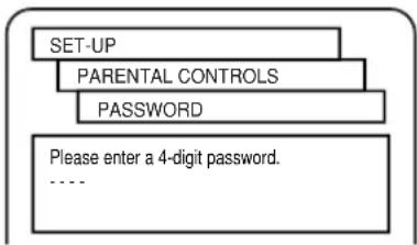 SYLVANIA 6727DC - Press the numeric buttons to enter the 4-digit password, and then press the ENTER button. - 1
