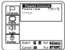 SYLVANIA 6727DB - Press the numeric buttons to enter the 4-digit password, and then press the ENTER button. - 1