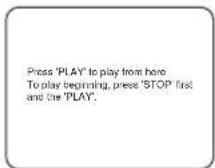 SYLVANIA 6727DB - Press the STOP button during playback. - 1