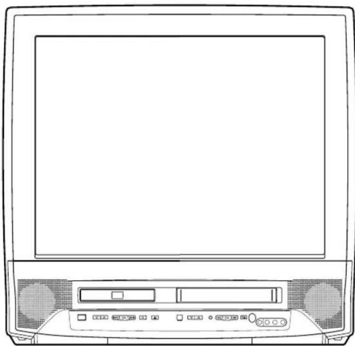 SYLVANIA 6727DB - 27-INCH COLOR TV/DVD/VHS 6727DB - 1