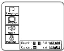 SYLVANIA 6727DB - Press the SETUP button. - 1