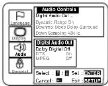 SYLVANIA 6727DB - Press the ▲/▼ buttons to select a desired item, and then press the ENTER button. - 1