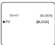 SYLVANIA 6727DB - - When you select [TV-PG], [TV-14] or [TV-MA]: - 1