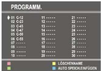DURABASE DB-2106TV - Das Menü Programm - 1