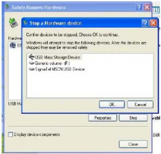 DENVER MP-522 - 3-4: Trennen Sie den Player vom PC - 3