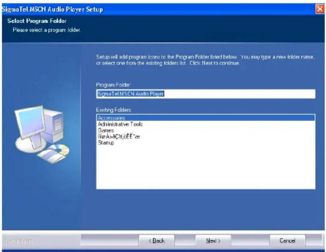 DENVER MP-522 - 3-2: Start der Installation. - 5