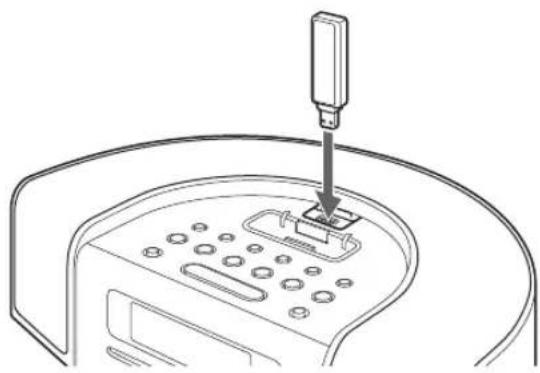 TEAC SR-L280i - Schließen Sie ein USB-Flash-Speichermedium am USB-Anschluss an. - 1