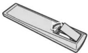 PIONEER X-SMC5 - Aanbrengen van de batterijen in de afstandsbediening - 2