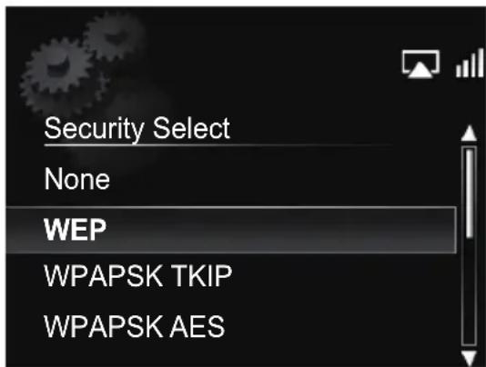 PIONEER X-SMC5 - G e b↑/↓/↔y→iomkde SSID te selecteren en druk dan op ENTER. - 2
