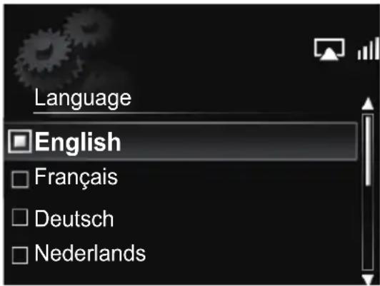 Language English Français Deutsch Nederlands