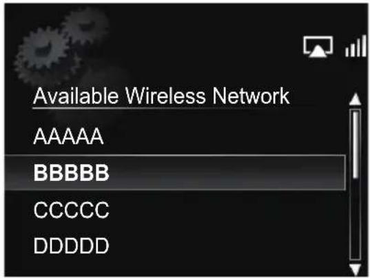 Available Wireless Network AAAAA BBBBB CCCCC DDDDD