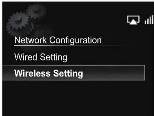 PIONEER X-SMC3 - Wählen Sie Network Setting → Network Configuration. - 1