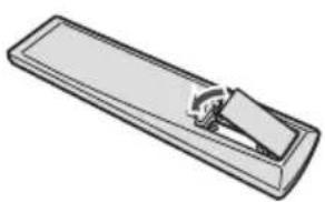 PIONEER X-SMC3 - Einlegen der Batterien in die Fernbedienung - 2