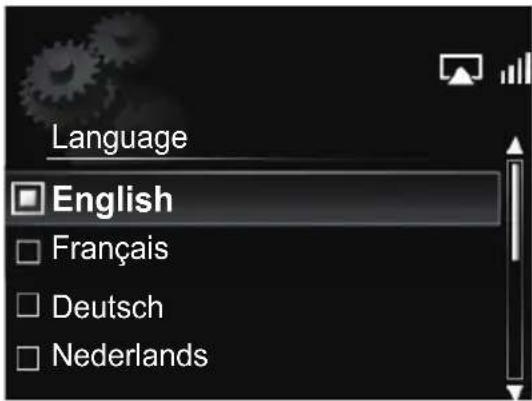 Language English Français Deutsch Nederlands