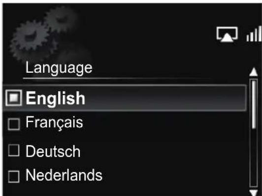 Language English Français Deutsch Nederlands